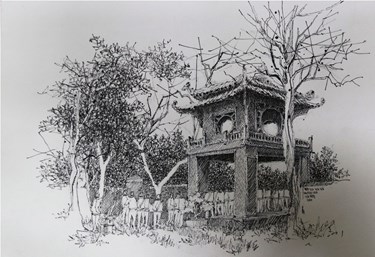 Ký họa Văn Miếu - Quốc Tử Giám 

